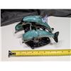 Image 2 : Blue Mountain pottery -3 Dolphins Jumping w/ Tag and stamp