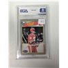 Image 1 : EGA Auth Auto 9 Signed RW Hakan Loob O-Pee-Chee Hockey Card
