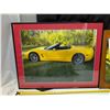 Image 2 : (2) Framed Pictures w/ Same Car in Both Frames