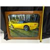 Image 5 : (2) Framed Pictures w/ Same Car in Both Frames