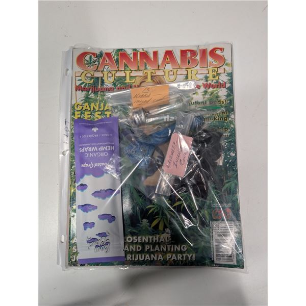 Cannabis Culture Magazine w/ hemp wraps and Seeds and Pipe