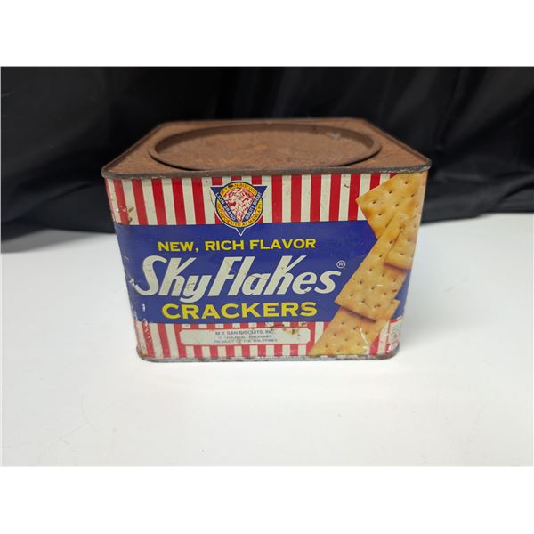 Vintage SkyFlakes Crackers Tin