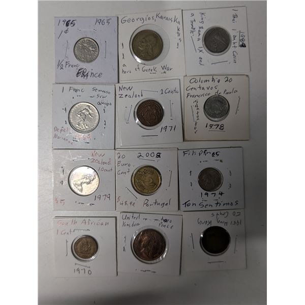 Lot of Vintage Foreign Coins