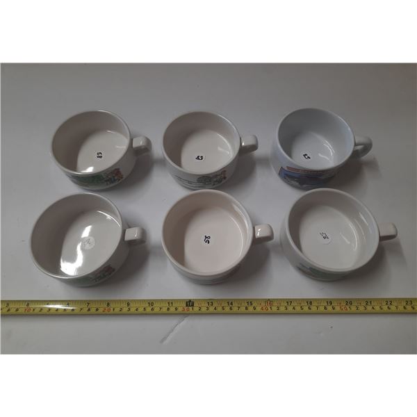 Set of 6 Collector's Item - Campbell Saup Bowls for Children.