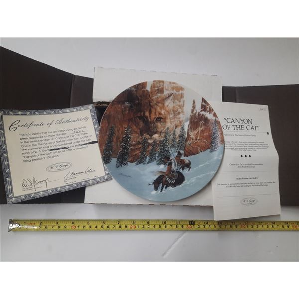 Canyon of the Cat Collector's Plate.