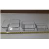 Image 1 : Set of 3 Glass Bakeware. (Large Glass Have Chip)