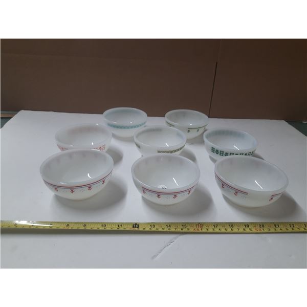 (8) Termocrisa Soup Bowls. (Assorted Design)