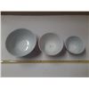 Image 2 : (3)Pc. Set of Pyrex Designer Bowls.