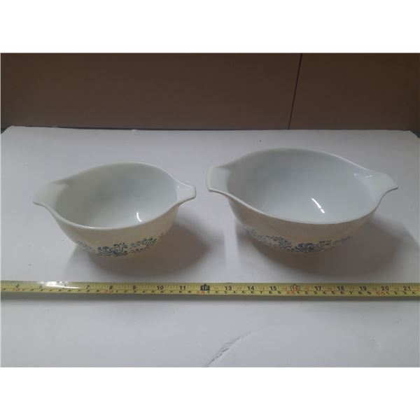(2) Pc Set of Pyrex Eveningware Bowls.