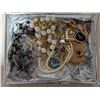 Image 4 : 9x7" Jewelry Box w/ Misc. Jewelry and "Affections Greeting"
