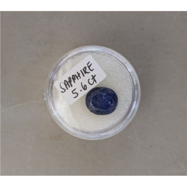 Color Blue 5.6 CT Oval Sapphire (Unverified)