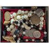 Image 5 : Japanese Based Design Jewelry Box 5"x8" w/ Jewelry and Coins