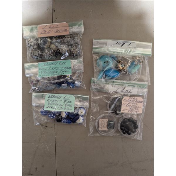 Bags of Misc. Jewelry Accessories for Necklaces and etc.. (Unverified Black Diamond)