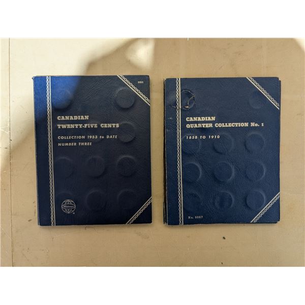 (2) Sets of Coin Books w/ Misc. Coins (non Canadian)