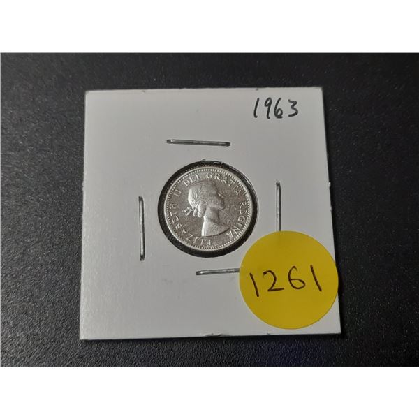 1963 PL Canadian Silver Ten Cents