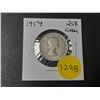 Image 1 : 1954 Canadian Silver Twenty Five Cents