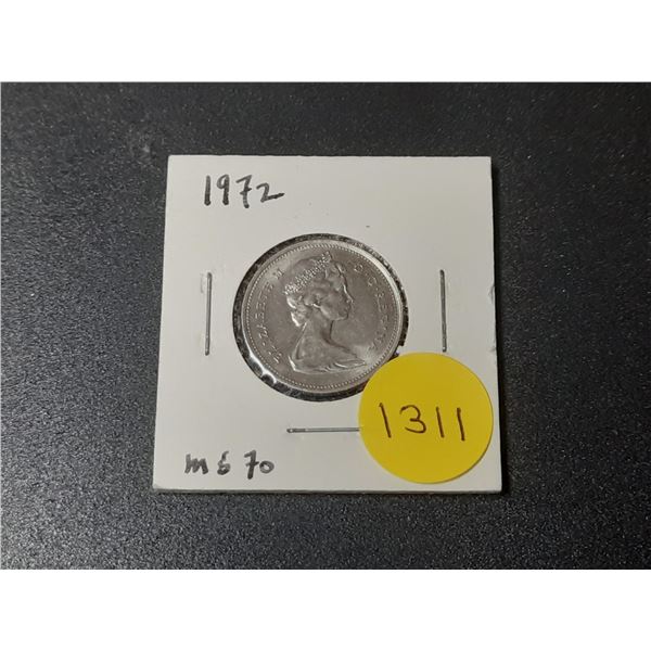 1972 Canadian Twenty Five Cents