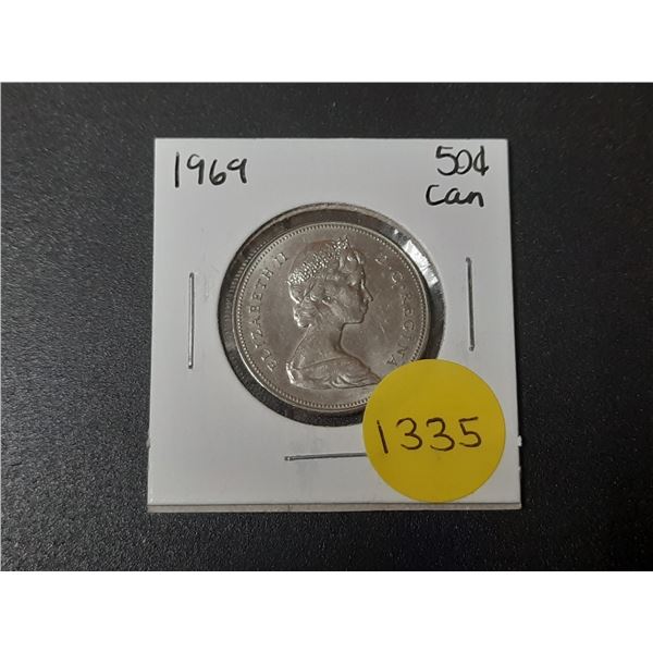1969 Canadian Fifty Cents