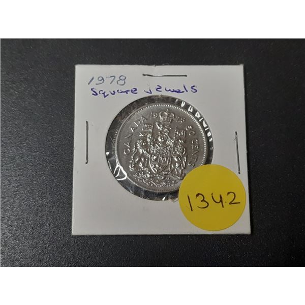 1978 Canadian Fifty Cents - Square Jewels