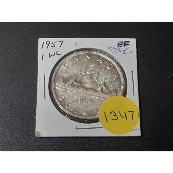 1957 Canadian Silver Dollar - SWL