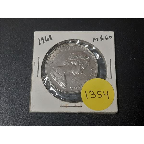 1968 Canadian Silver Dollar - .500
