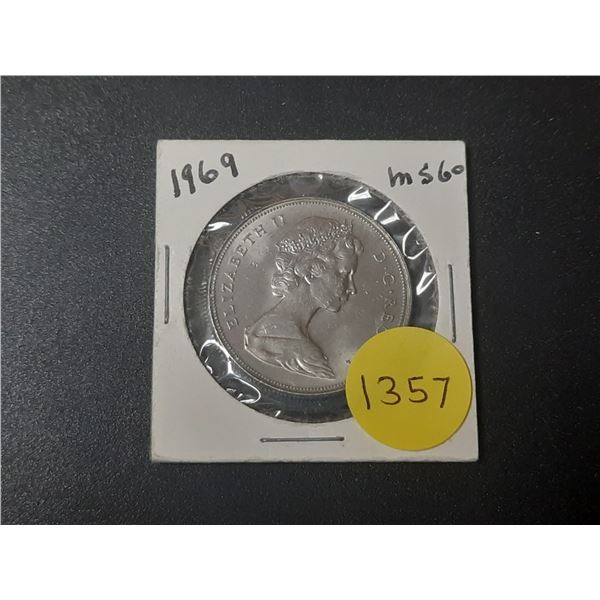 1969 Canadian Nickel Dollar
