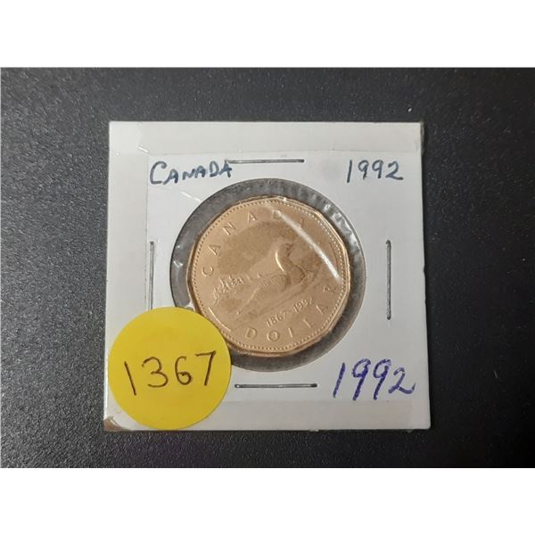 1992 Canadian Loon Dollar