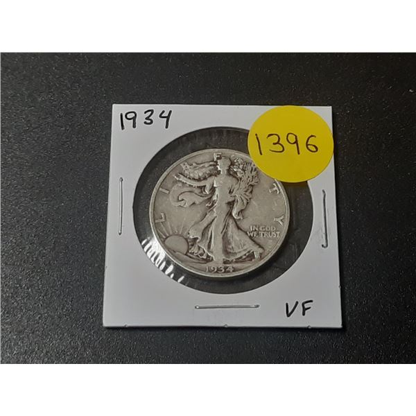1934 USA Silver Half Dollar
