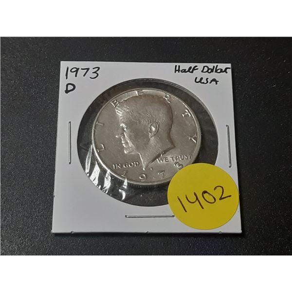 1973 D USA Silver Half Dollar