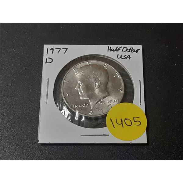 1977 D USA Silver Half Dollar