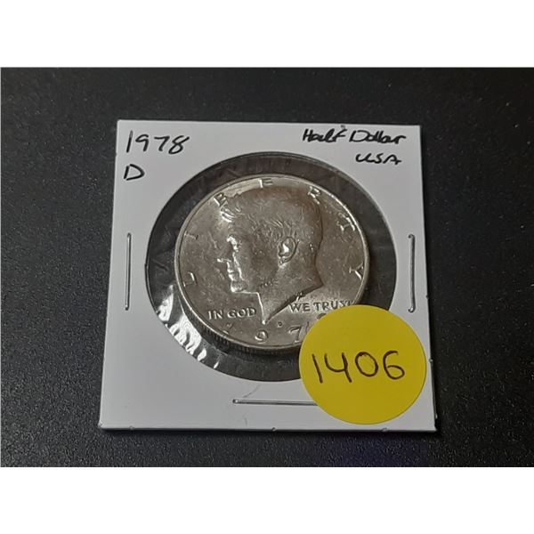 1978 D USA Silver Half Dollar