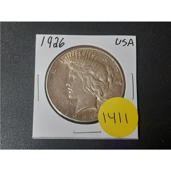 1926 USA Silver Peace Dollar