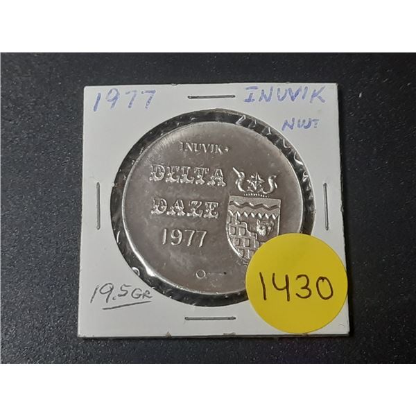 1977 Inuvik, NWT. Trade Dollar Nickel Token