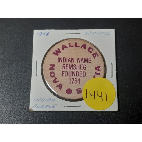 1981 Wallace, Nova Scotia Wooden Nickel