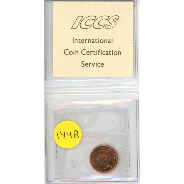 1950 Canadian Small Cents - ICCS MS-64 Red