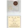 Image 2 : 1957 Canadian Small Cents - ICCS PL-65 Red