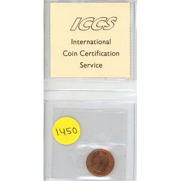 1964 Canadian Small Cents - ICCS MS-65 Red
