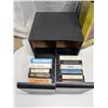 Image 2 : CD Mini Tower w/ Original Box and 8 Track Storage box (2) Drawers