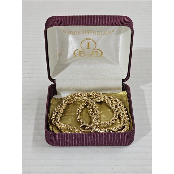 12k Gold Chain in Gift Box - 23.8g - has 12k markings