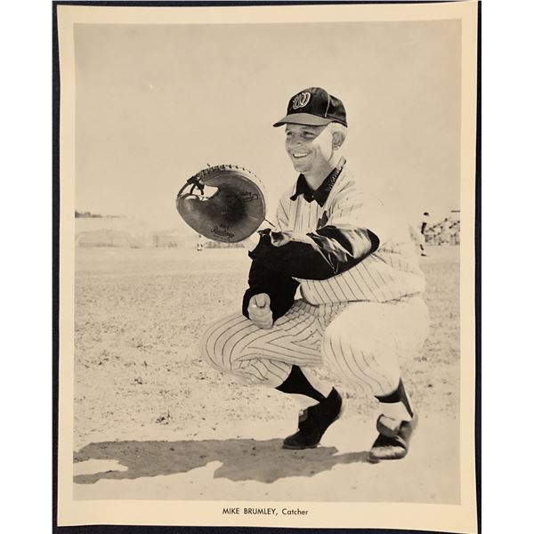 WASHINGTON SENATORS PRESS GLOSSY - MIKE BRUMLEY