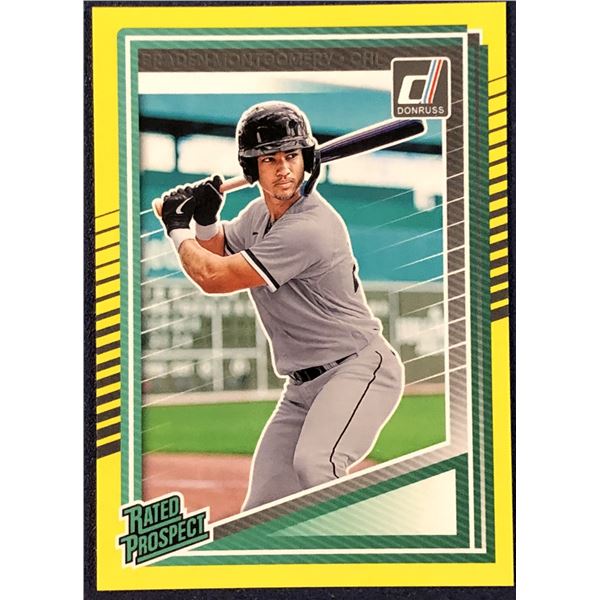 2025 DONRUSS YELLOW PARALLEL BRADEN MONTGOMERY ROOKIE CARD
