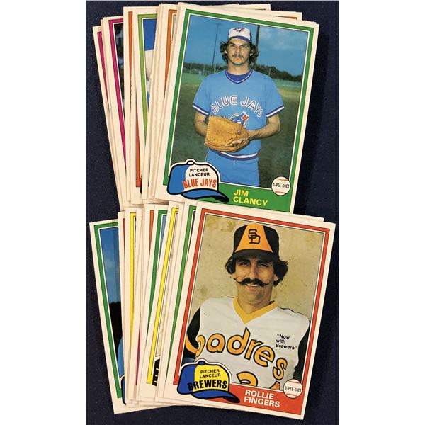 1981 O-PEE-CHEE BASEBALL COLLECTION (25)