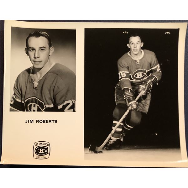MONTREAL CANADIENS PRESS GLOSSY - JIM ROBERTS