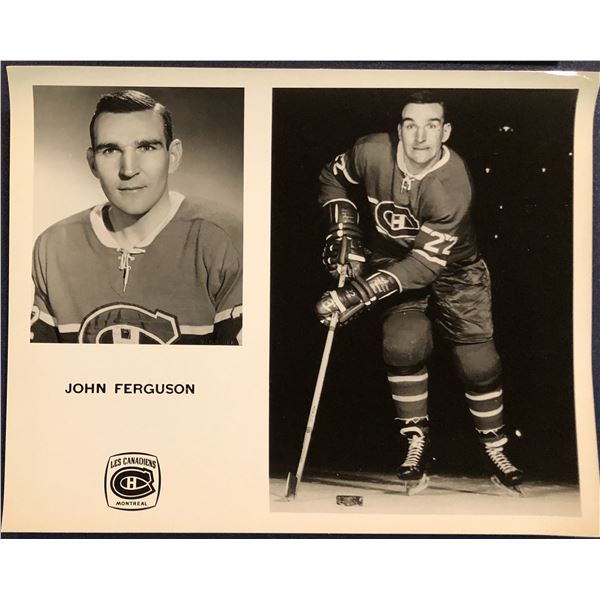 MONTREAL CANADIENS PRESS GLOSSY - JOHN FERGUSON