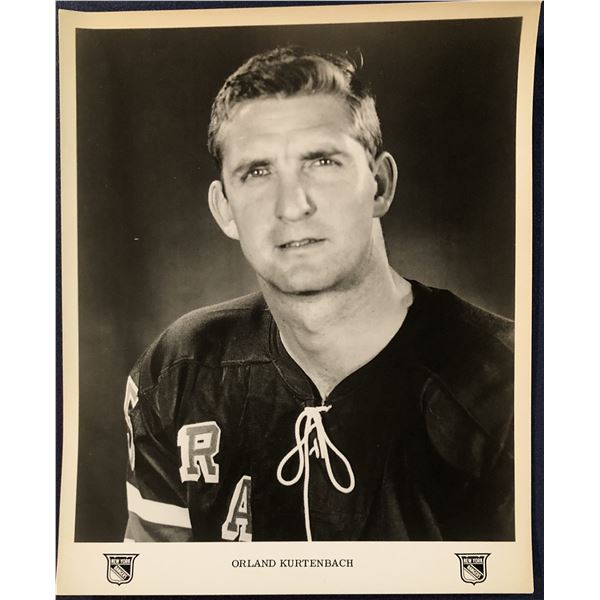 NEW YORK RANGERS PRESS GLOSSY - ORLAND KURTENBACH