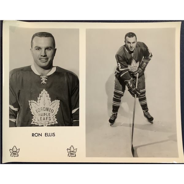 TORONTO MAPLE LEAFS PRESS GLOSSY - RON ELLIS (HOF)
