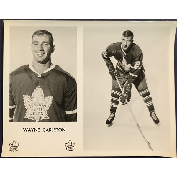 TORONTO MAPLE LEAFS PRESS GLOSSY - WAYNE CARLETON