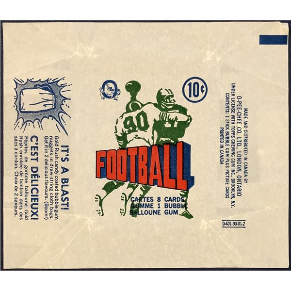 1972 O-PEE-CHEE CFL WRAPPER
