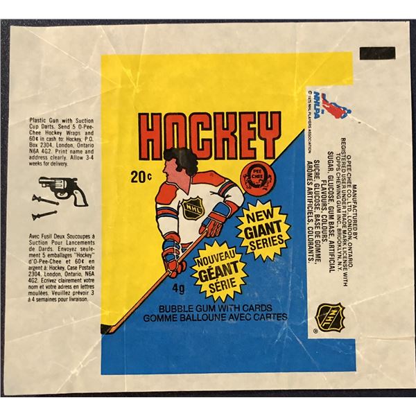 1980-81 O-PEE-CHEE HOCKEY WRAPPER