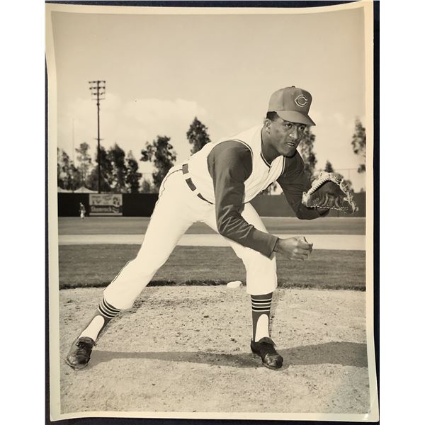 CLEVELAND INDIANS PRESS GLOSSY - LUIS TIANT